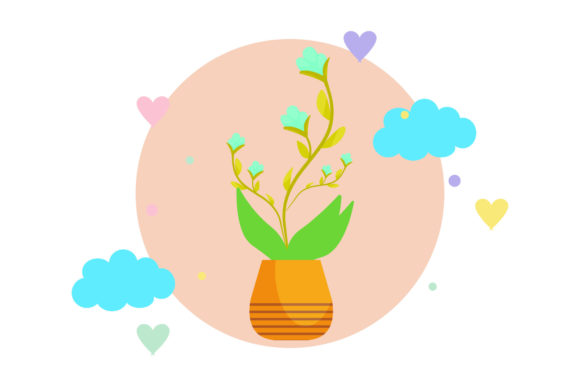 Flowers Decoration Style Circle Cloud Graphics Freebies Review