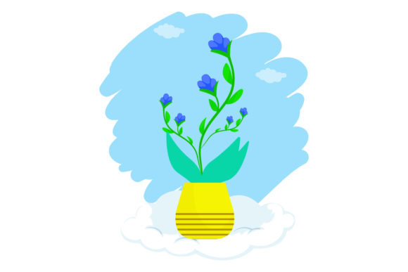Flowers Decoration Style Cloud Style Graphics Freebies