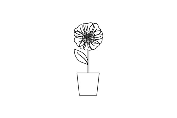 Flowers Drawing Icons Line Style Graphics and Freebies Review