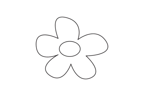Flowers Drawing Line Style Graphics Freebies Review