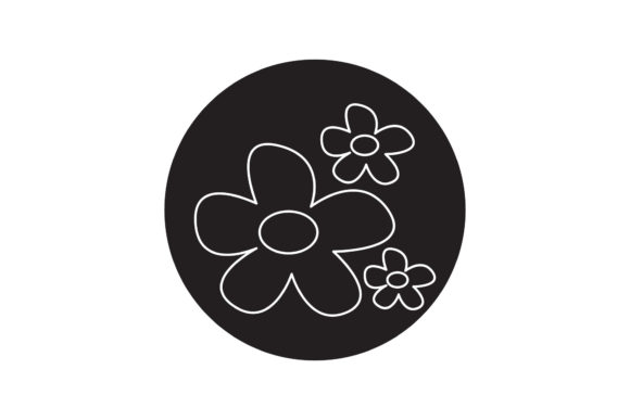 Flowers Drawing White Line Style Graphics Freebies Review