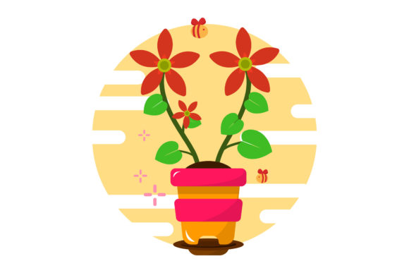 Flowers Icon Illustration Vector Graphics and Illustrations