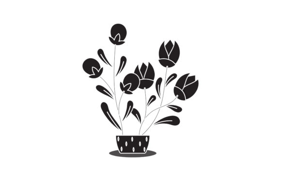 Flowers Illustration Icon Line Style Graphics Freebies Review
