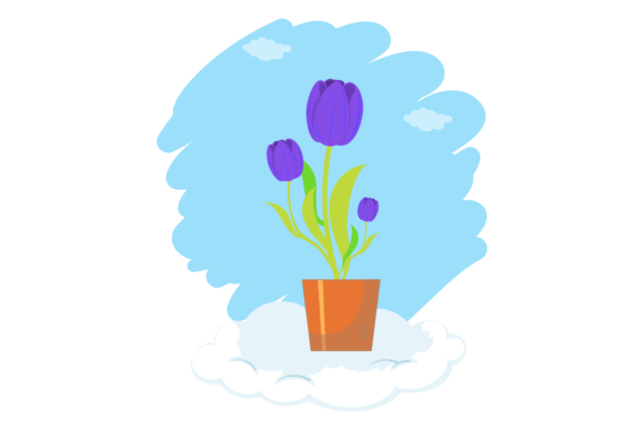 Flowers Lily Spring Style Cloud Style Graphics and Illustrations Review