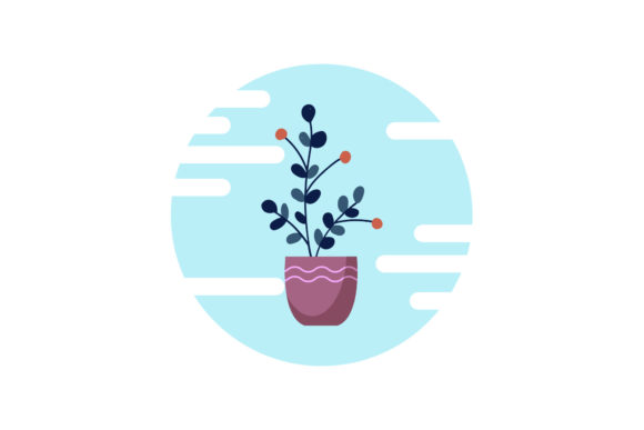 Flowers Vector Cute Icon Graphics and Illustrations