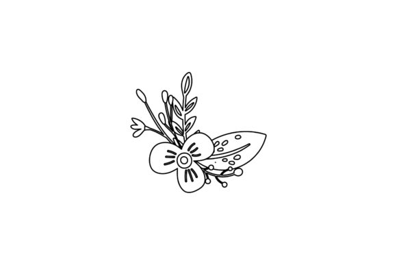 Spring Flowers Line Style Graphics Freebies Review