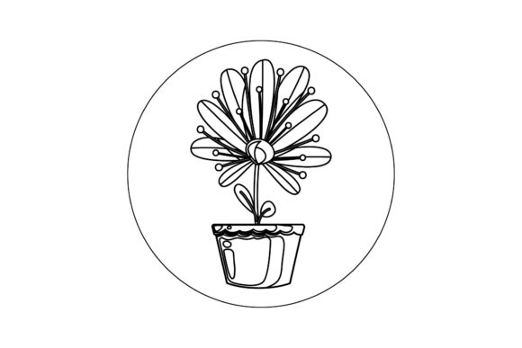Vector Flowers Icon Line Style Graphics and Freebies